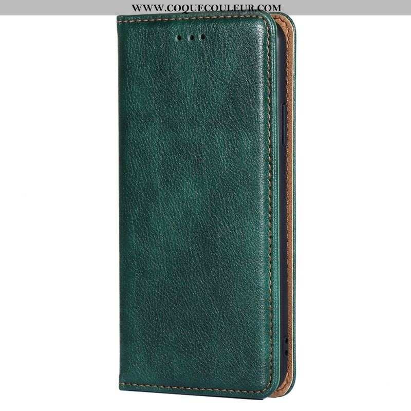 Flip Cover Xiaomi Redmi Note 12 Pro/Poco X5 Pro 5G Simili Cuir Coutures