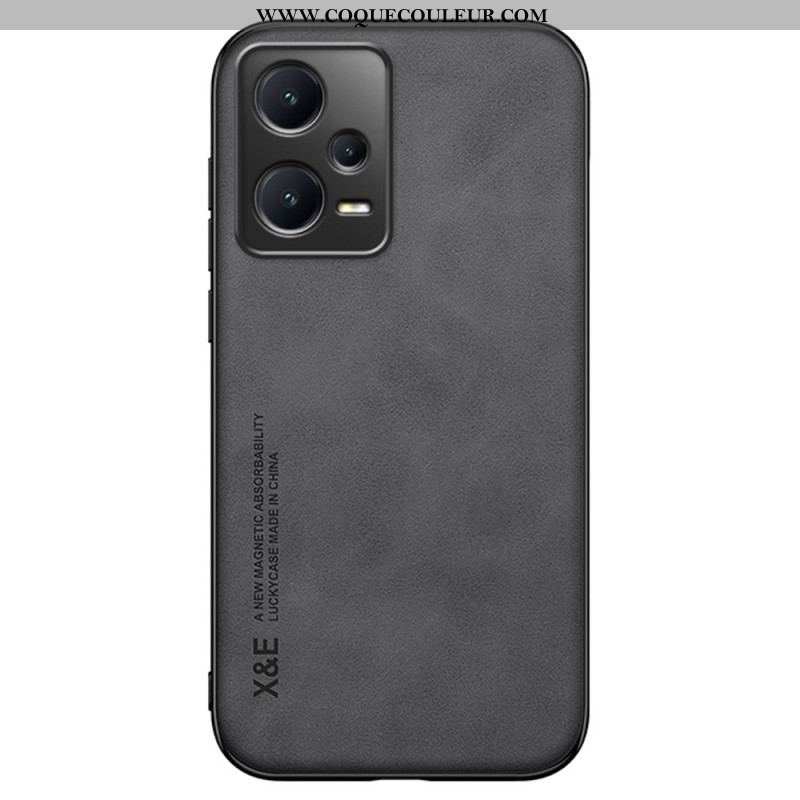 Coque Xiaomi Redmi Note 12 Pro/Poco X5 Pro 5G Cuir Effet Cuir X&E