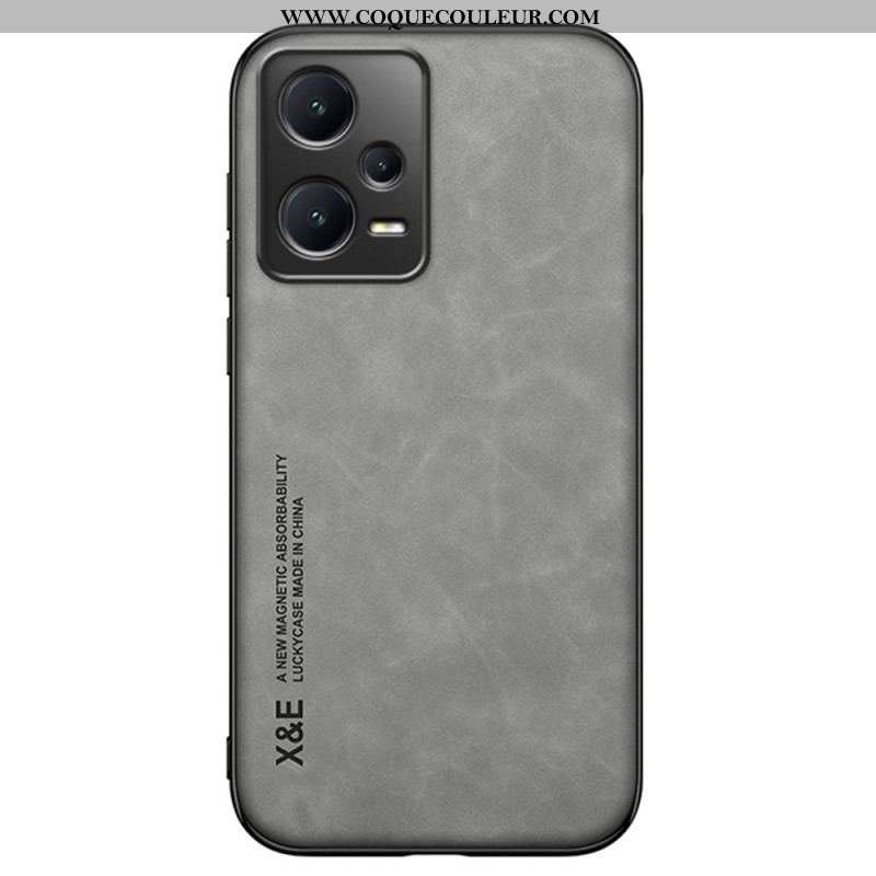 Coque Xiaomi Redmi Note 12 Pro/Poco X5 Pro 5G Cuir Effet Cuir X&E