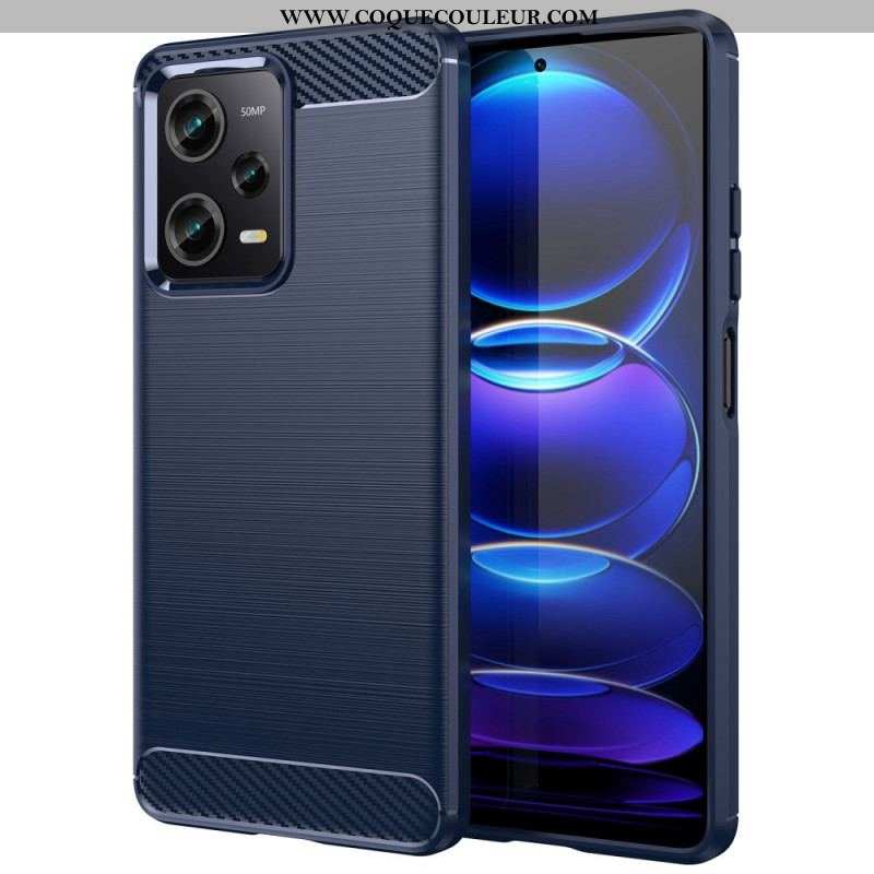 Coque Xiaomi Redmi Note 12 Pro/Poco X5 Pro 5G Fibre Carbone Brossée