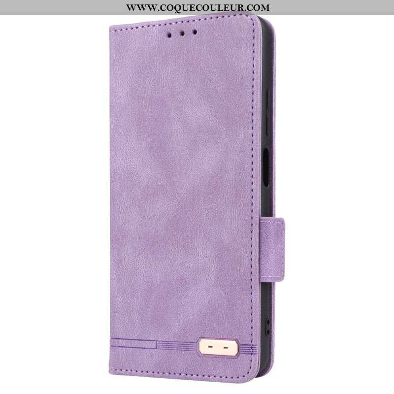 Flip Cover Xiaomi Redmi Note 12 Pro/Poco X5 Pro 5G Effet Cuir Stylé