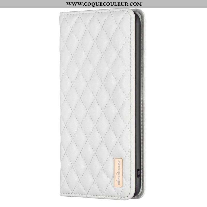 Flip Cover Xiaomi Redmi Note 12 Pro/Poco X5 Pro 5G Matelassée BINFEN COLOR