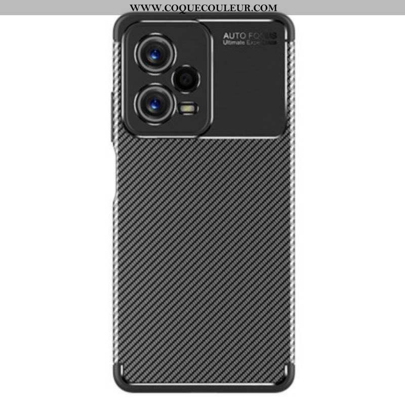 Coque Xiaomi Redmi Note 12 Pro Flexible Texture Fibre Carbone