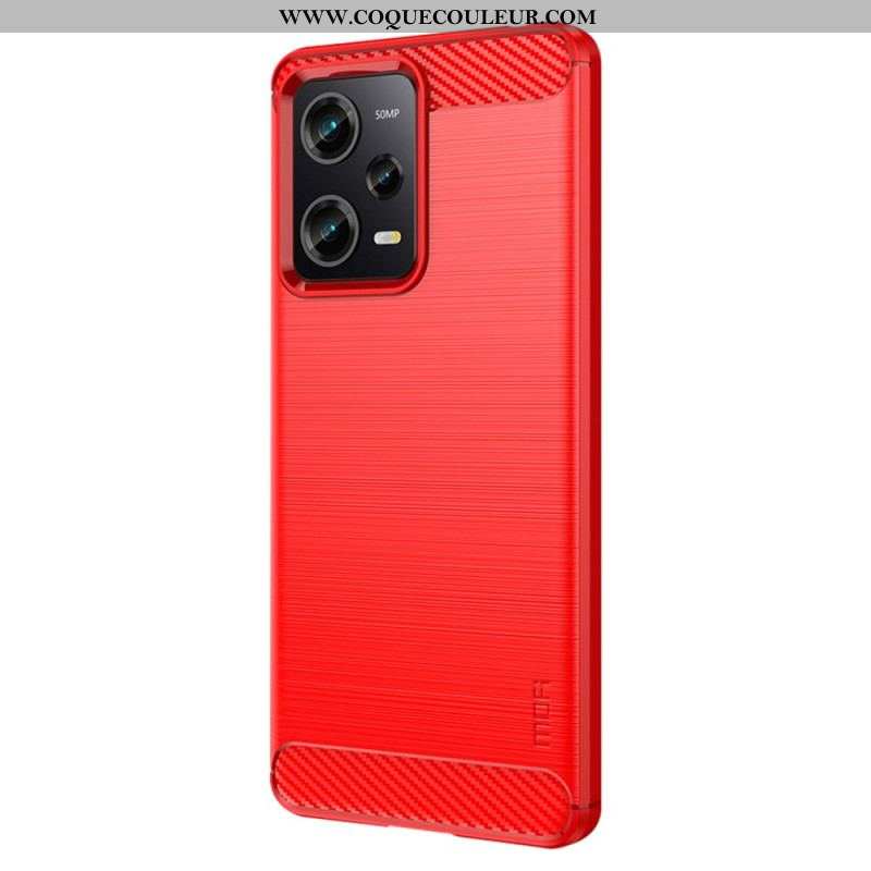 Coque Xiaomi Redmi Note 12 Pro/Poco X5 Pro 5G Fibre Carbone Brossée MOFI