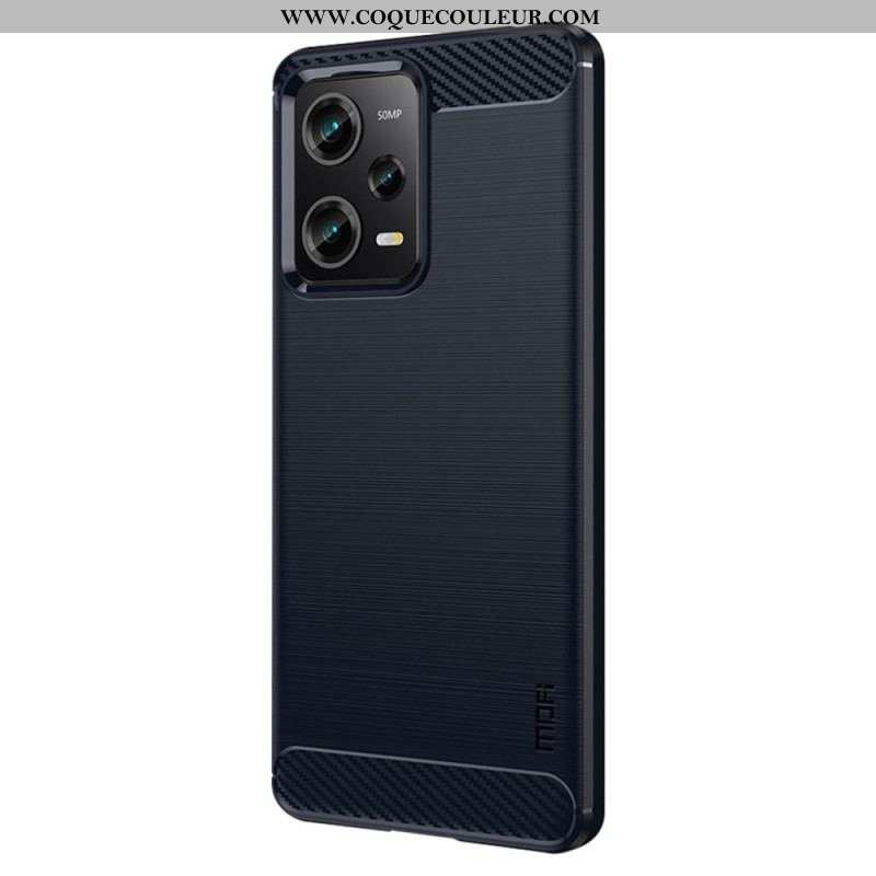 Coque Xiaomi Redmi Note 12 Pro/Poco X5 Pro 5G Fibre Carbone Brossée MOFI