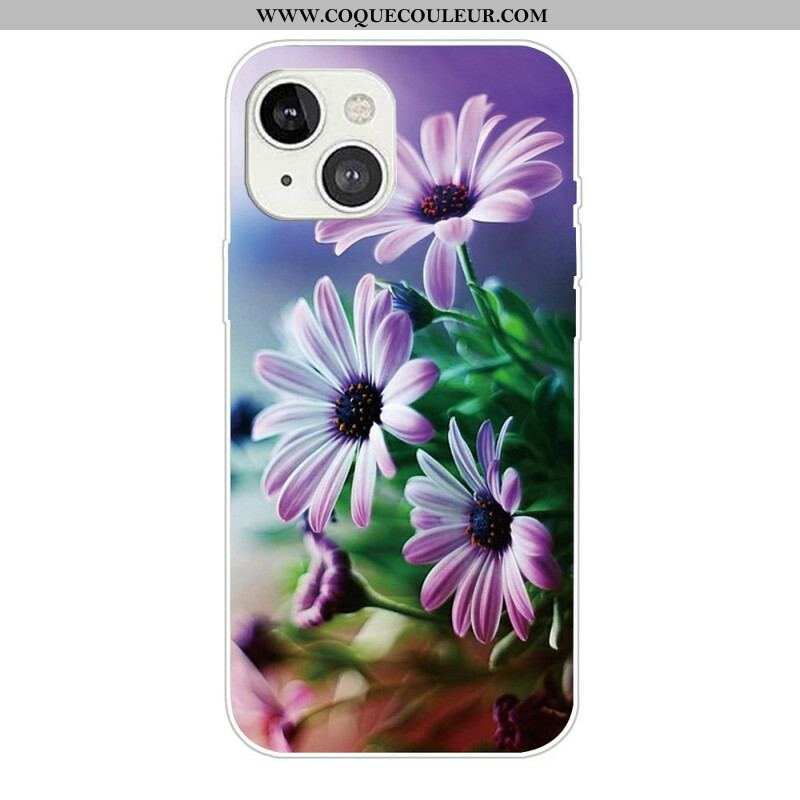 Coque iPhone 13 Mini Fleurs Réalistes