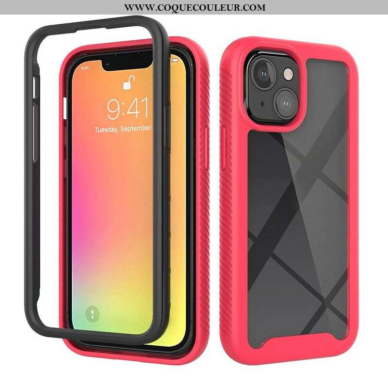 Coque iPhone 13 Mini Conception Hybride Rebords Silicone