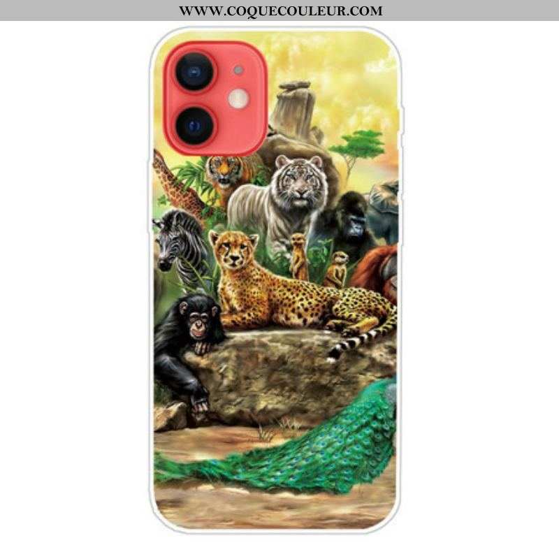 Coque iPhone 13 Mini Animaux Safari