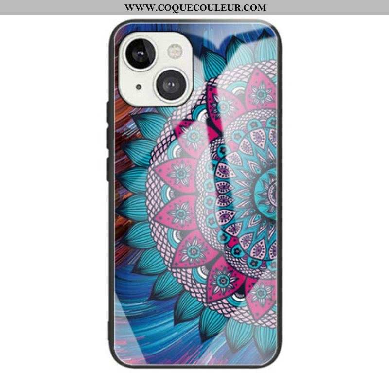 Coque iPhone 13 Mini Verre Trempé Mandala