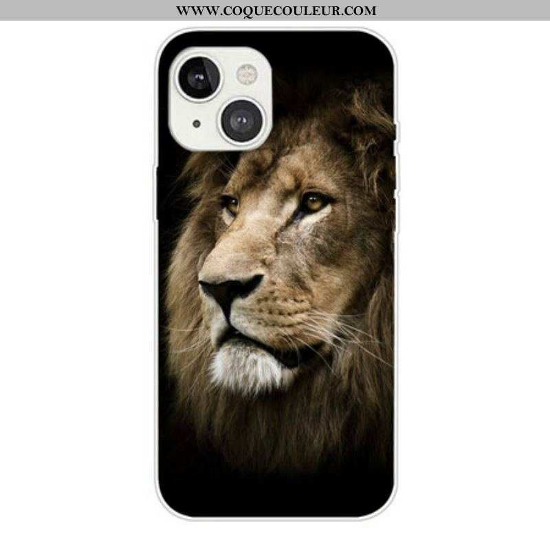 Coque iPhone 13 Mini Tête de Lion