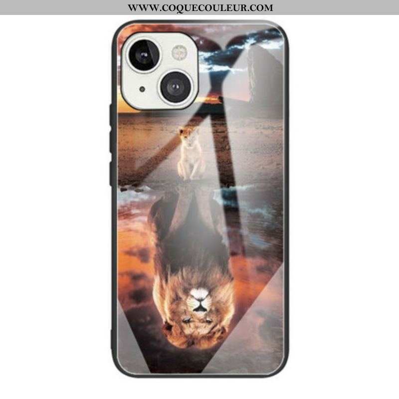 Coque iPhone 13 Mini Verre Trempé Rêve de Lionceau