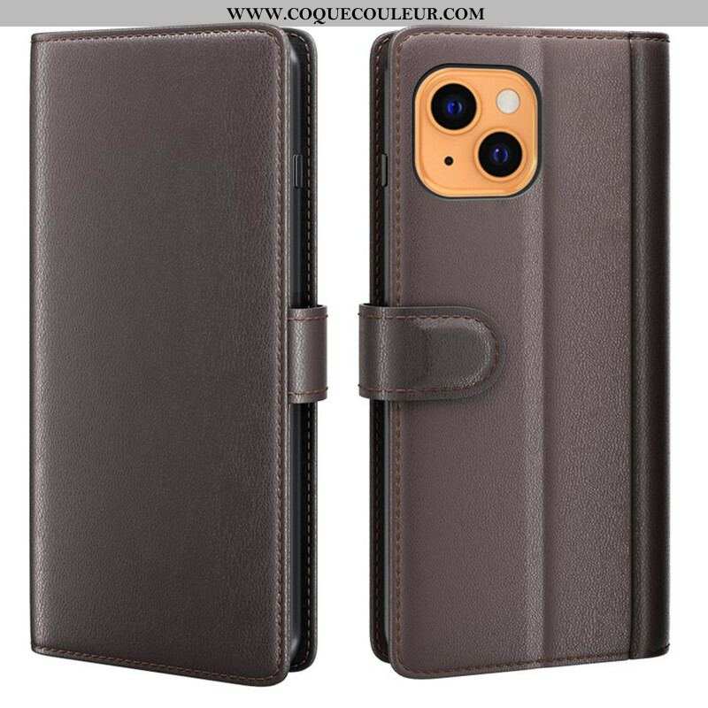 Housse iPhone 13 Mini Cuir Véritable