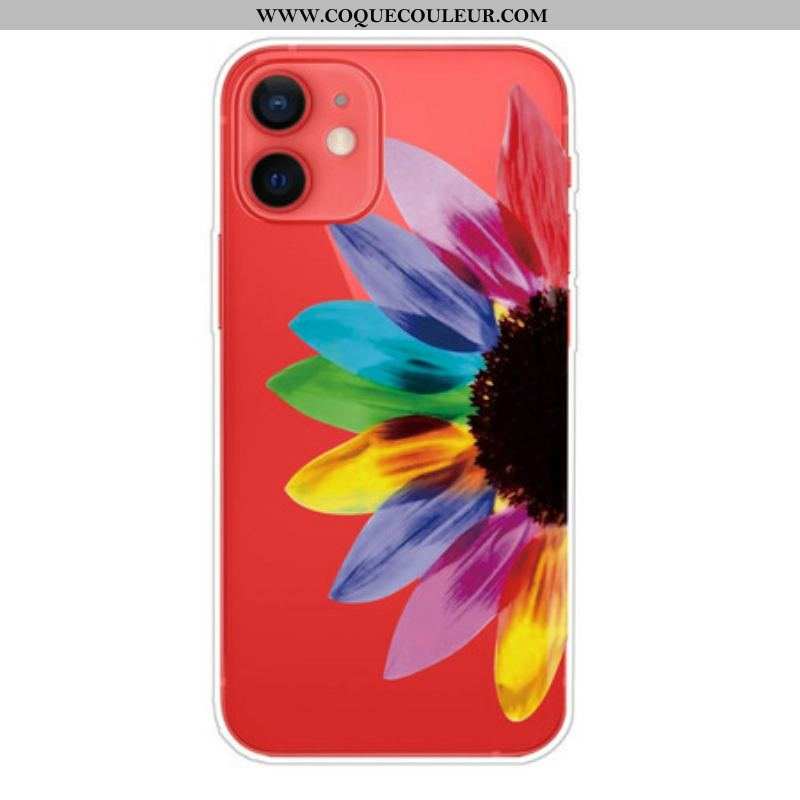 Coque iPhone 13 Mini Fleur Colorée