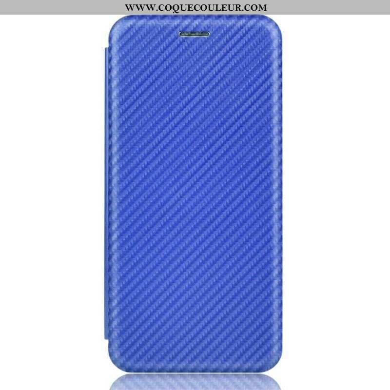 Flip Cover iPhone 13 Mini Fibre Carbone