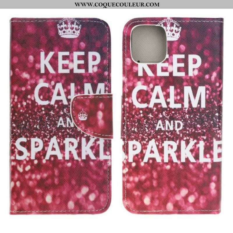 Housse iPhone 13 Mini Keep Calm and Sparkle