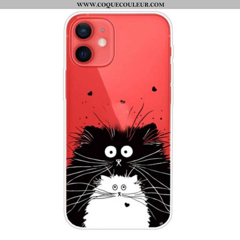 Coque iPhone 13 Mini Regarde les Chats