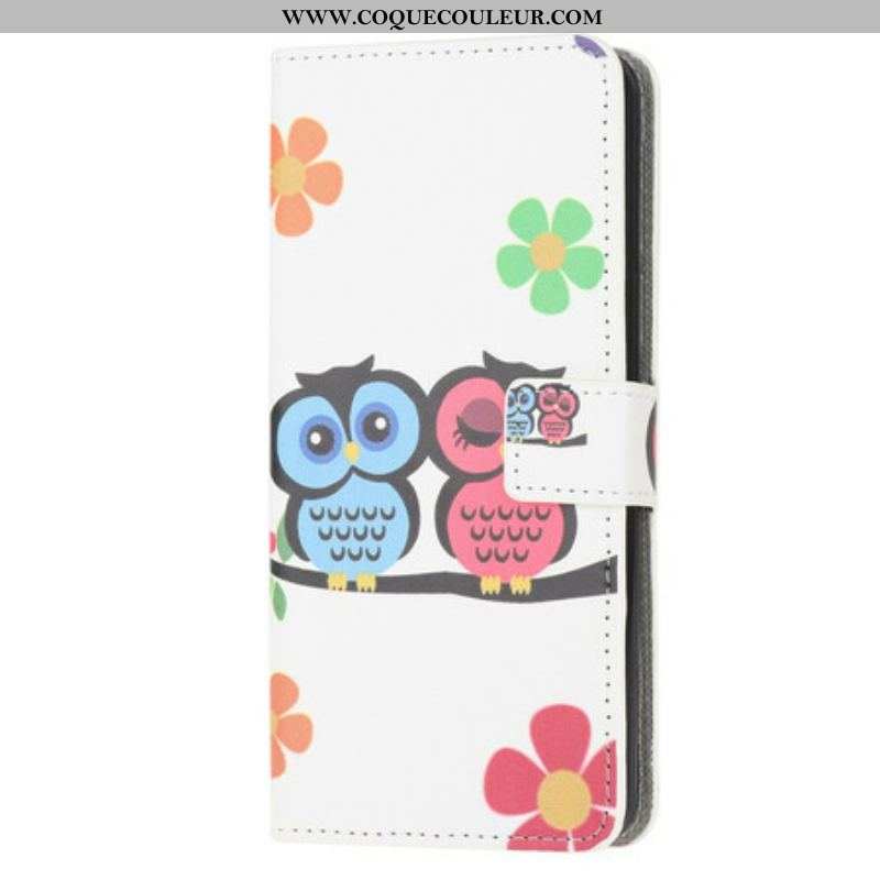 Housse iPhone 13 Mini Couple de Hiboux