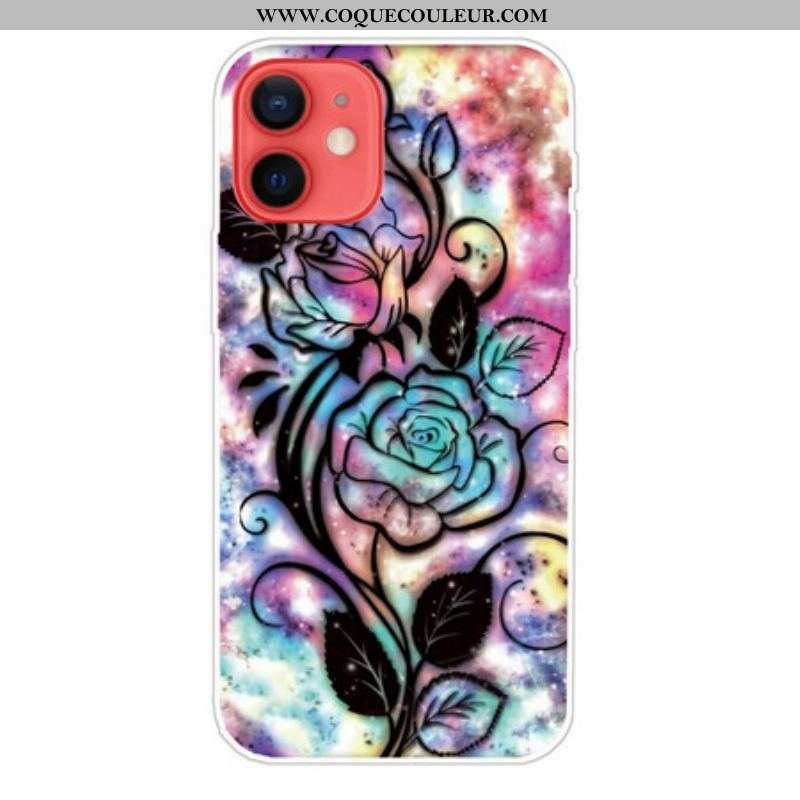 Coque iPhone 13 Mini Fleur Graphique