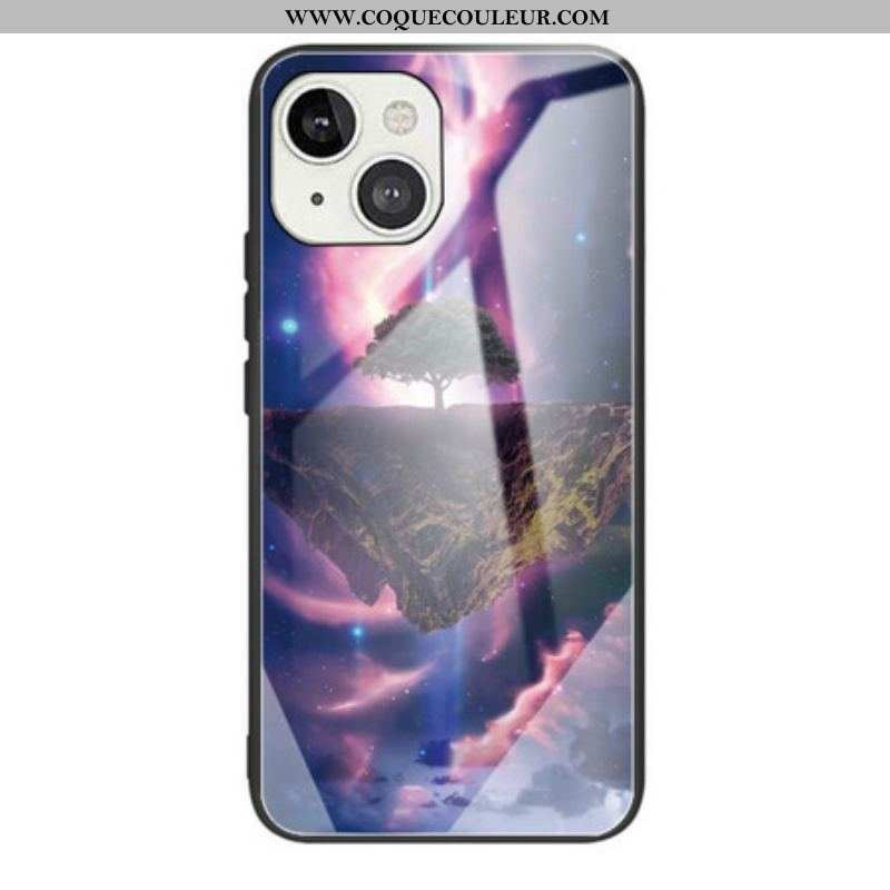 Coque iPhone 13 Mini Verre Trempé Arbre du Monde