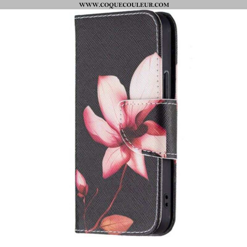 Housse iPhone 13 Mini Fleur Rose