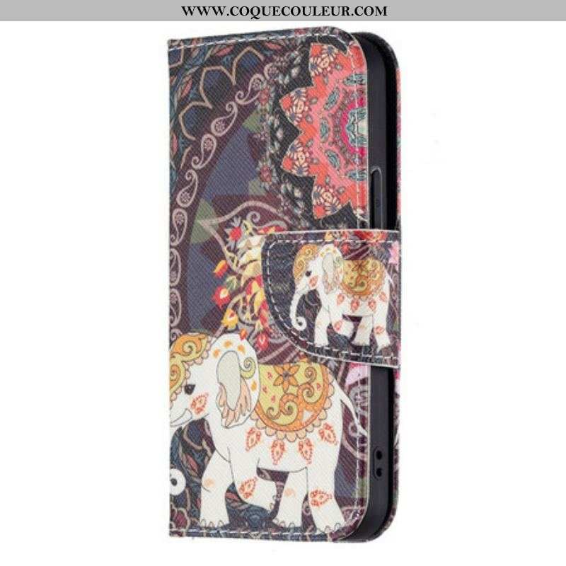 Housse iPhone 13 Mini Éléphant Indien