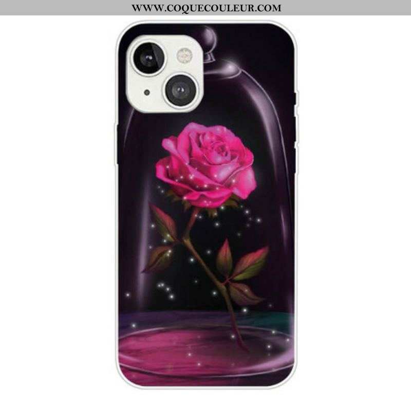 Coque iPhone 13 Mini Rose Magique