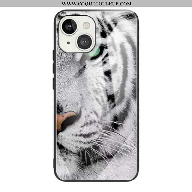 Coque IPhone 13 MIni Verre Trempé Tigre