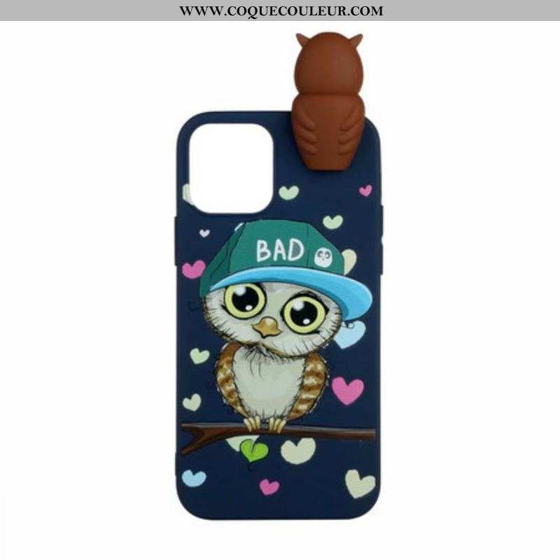 Coque iPhone 13 Mini 3D Bad Hibou