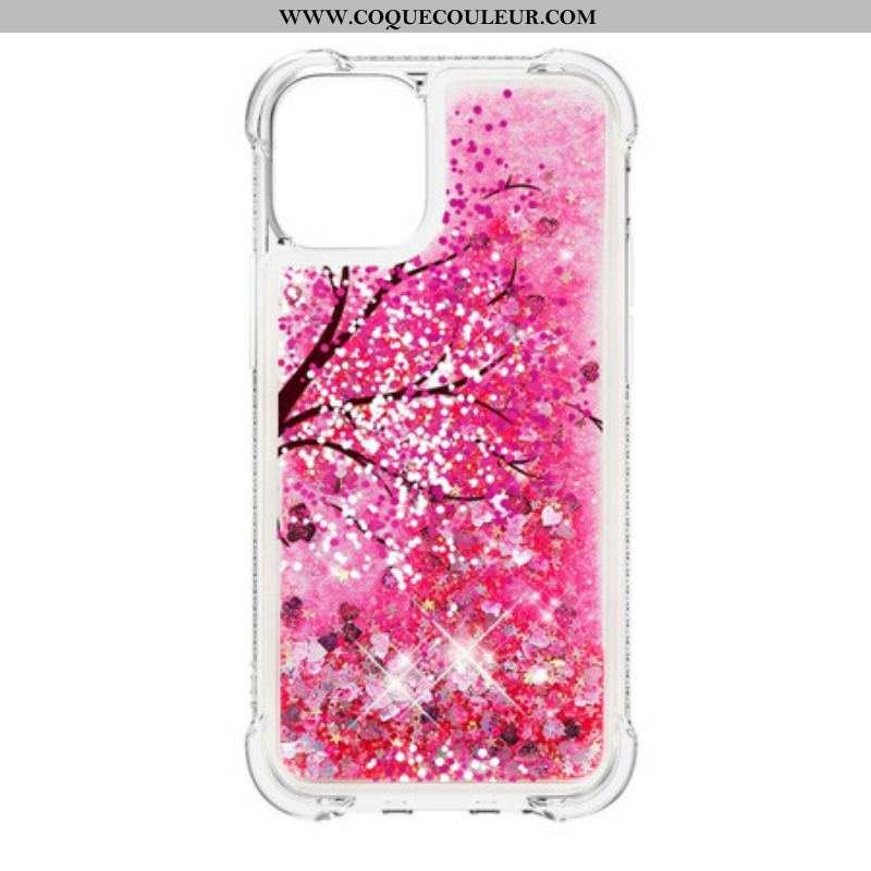 Coque iPhone 13 Mini Arbre Paillettes