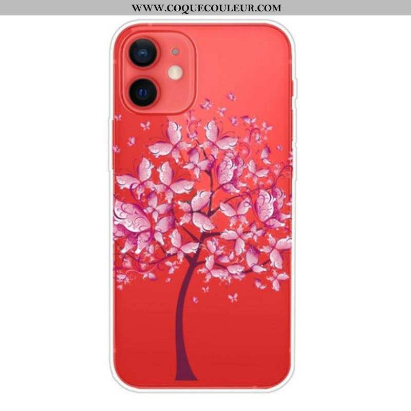 Coque iPhone 13 Mini Top Arbre Rose