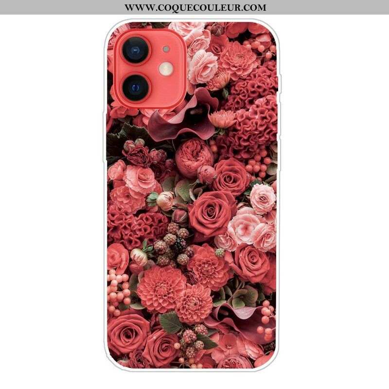 Coque iPhone 13 Mini Fleurs Intenses