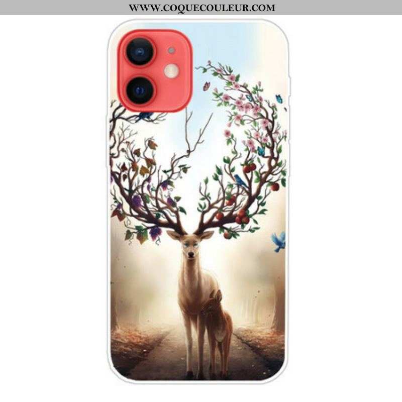 Coque iPhone 13 Mini Flexible Cerf