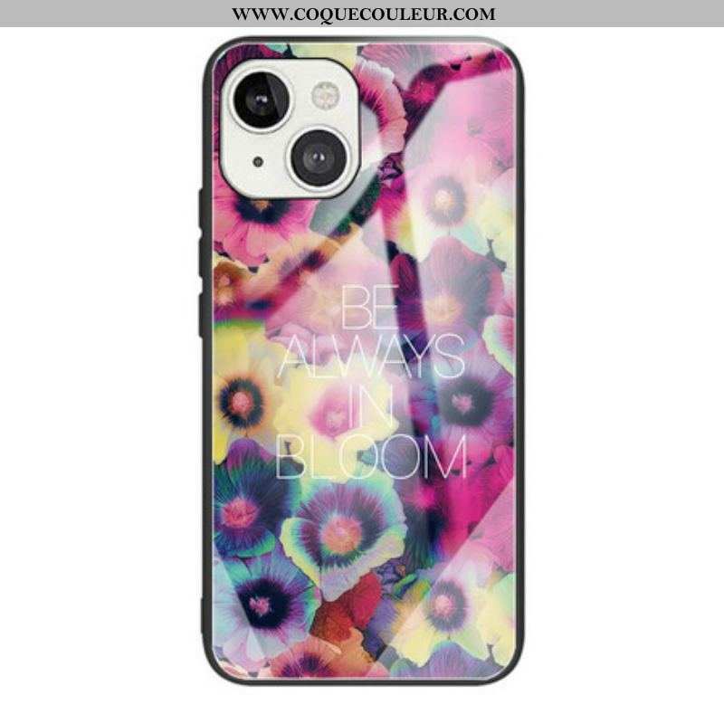 Coque iPhone 13 Mini Verre trempé Be Always in Bloom