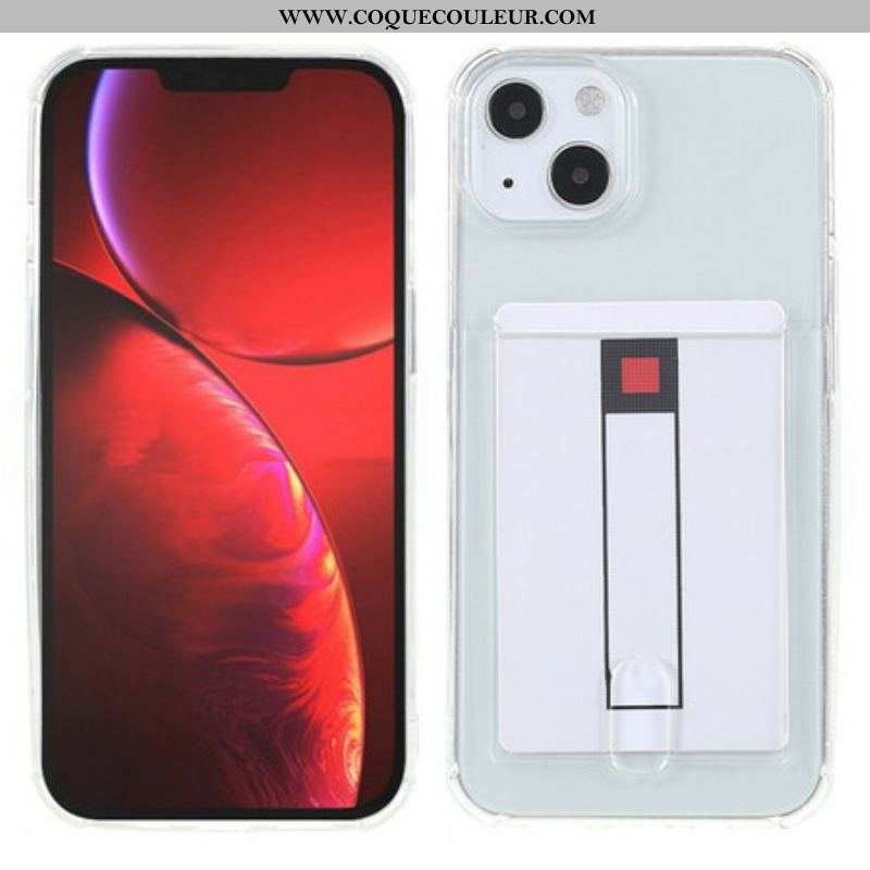 Coque iPhone 13 Mini Transparente Porte-Carte Color