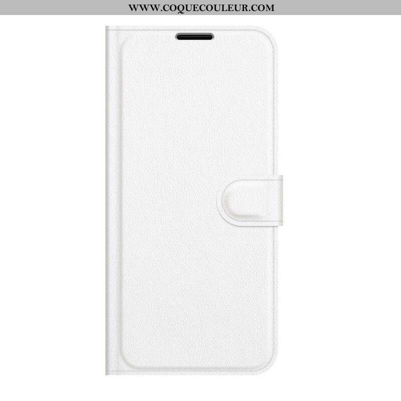 Housse iPhone 13 Mini Effet Cuir Litchi Classique