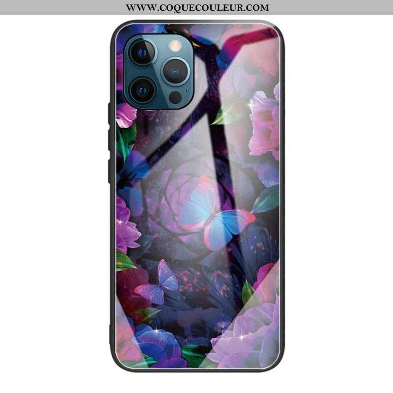 Coque iPhone 13 Pro Max Verre Trempé Variation Papillons