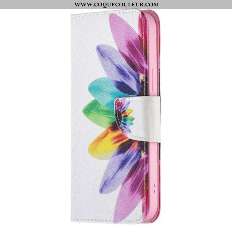 Housse iPhone 13 Pro Max Fleur Aquarelle