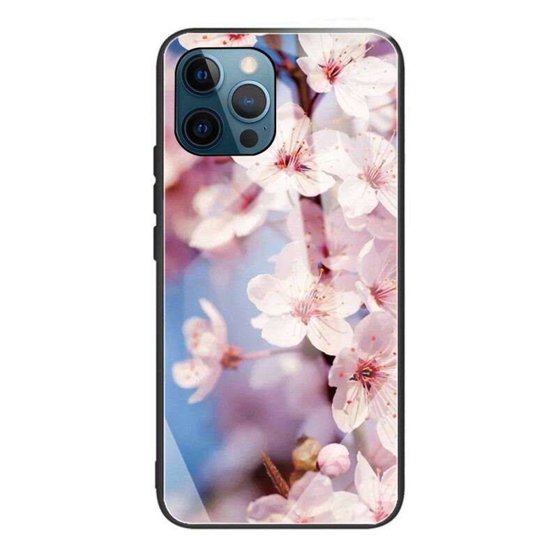 Coque iPhone 13 Pro Max Verre Trempé Fleurs Réalistes