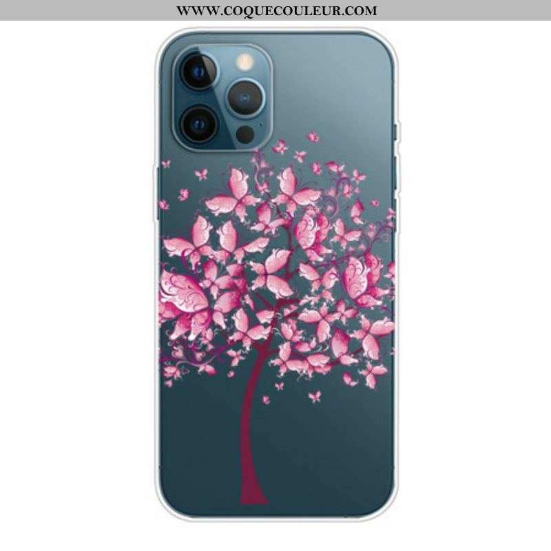 Coque iPhone 13 Pro Max Top Arbre Rose