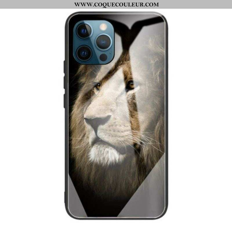 Coque iPhone 13 Pro Max Verre Trempé Tête de Lion