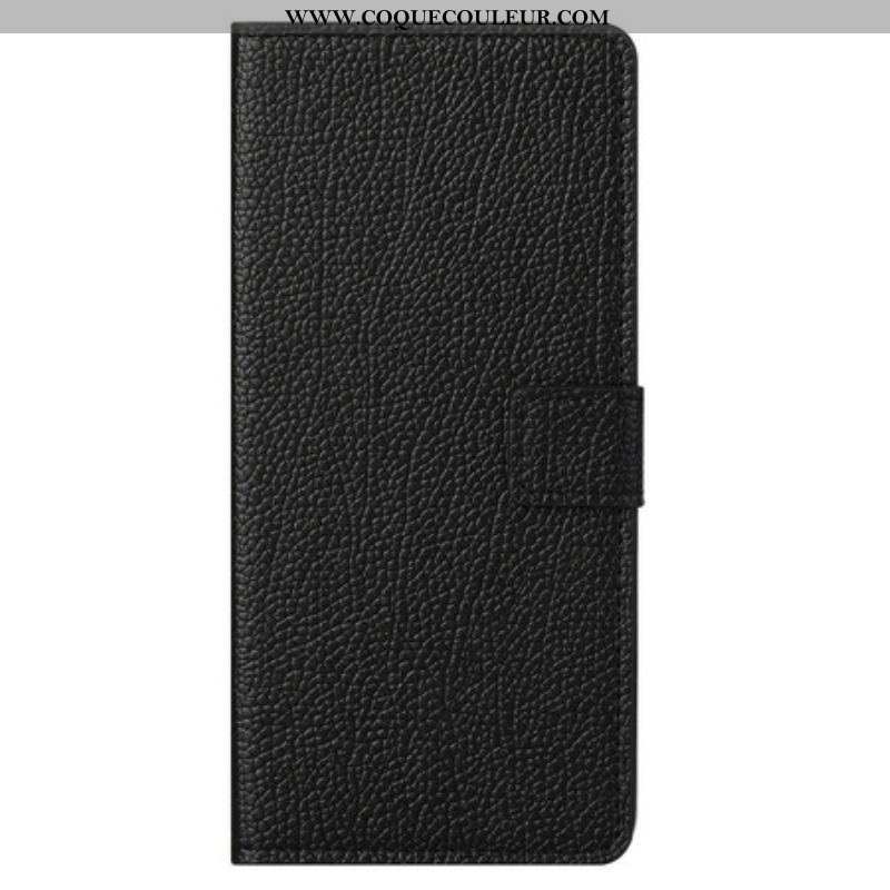 Housse iPhone 13 Pro Max Effet Cuir Grain Litchi