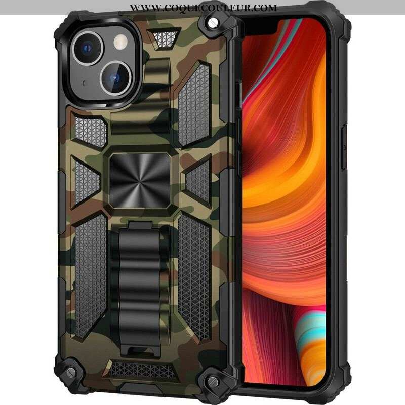 Coque iPhone 13 Pro Max Camouflage Support Amovible