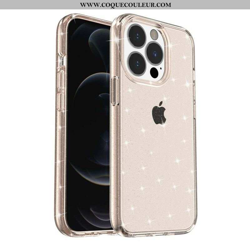 Coque iPhone 12 Pro Max Transparente Paillettes