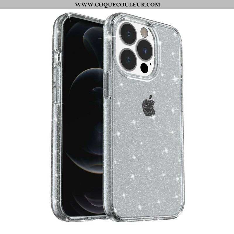 Coque iPhone 12 Pro Max Transparente Paillettes