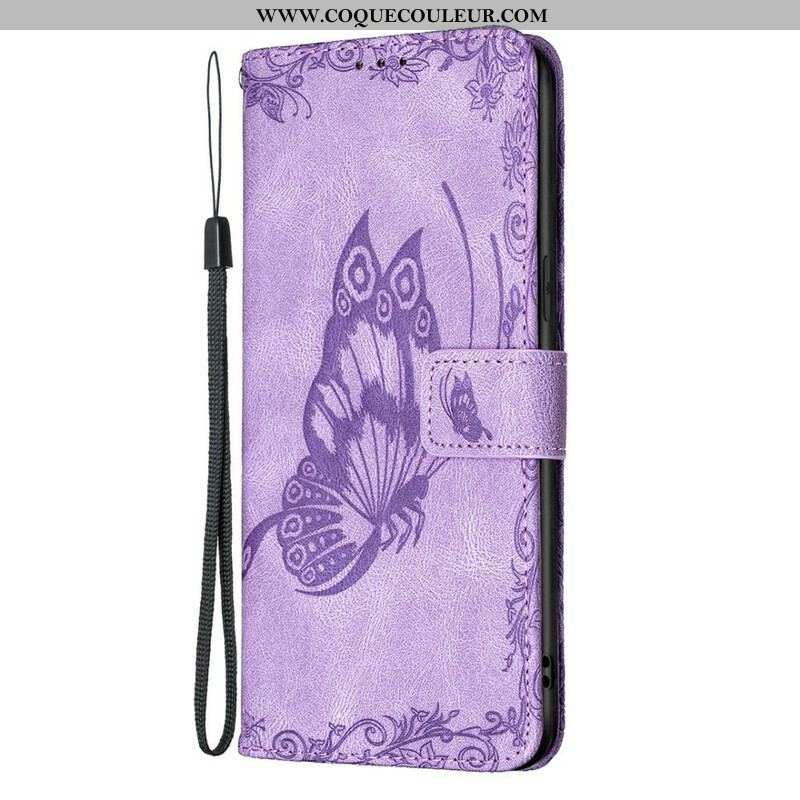 Housse iPhone 13 Pro Max Papillon Baroque à Lanière