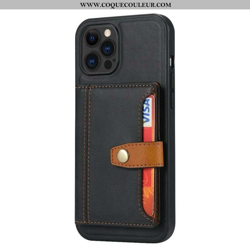 Coque iPhone 13 Pro Max Porte Cartes Support Sangle