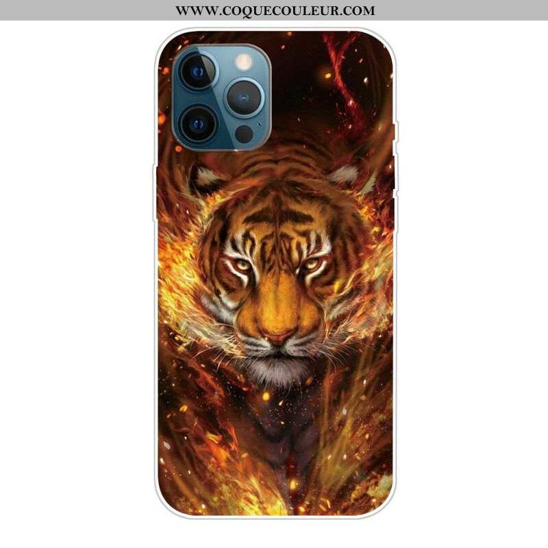 Coque iPhone 13 Pro Max Flexible Tigre