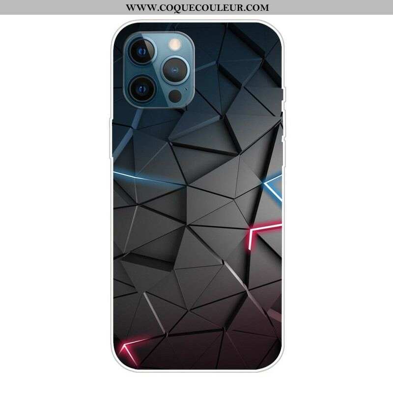 Coque iPhone 13 Pro Max Flexible Géométrie