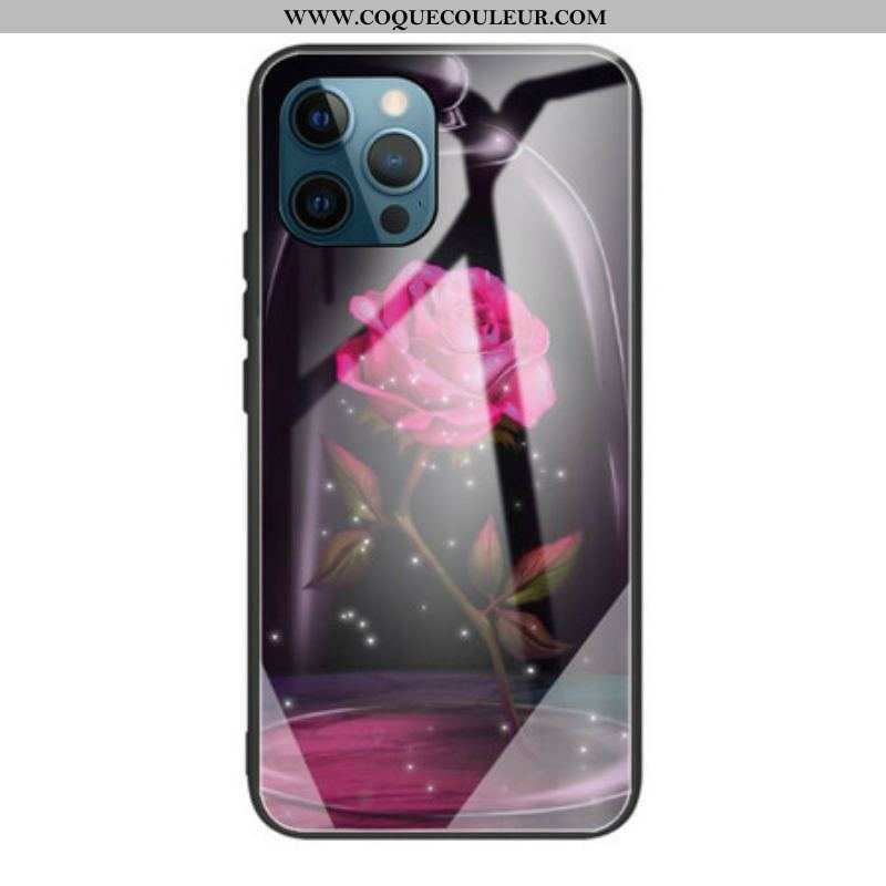 Coque iPhone 13 Pro Max Verre Trempé Rose Magique