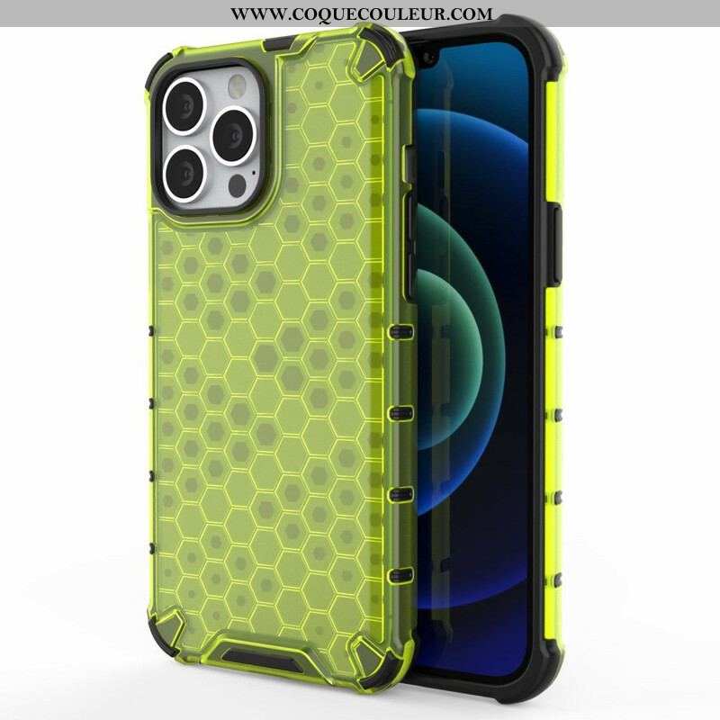 Coque iPhone 13 Pro Max Style Nid d'Abeille